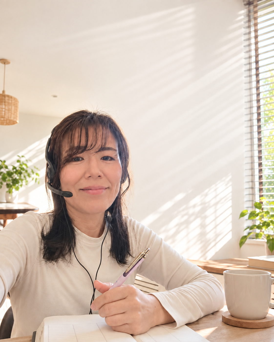 オンラインで話す鈴木なお
